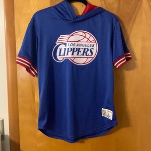 LA Clippers short sleeve with hood